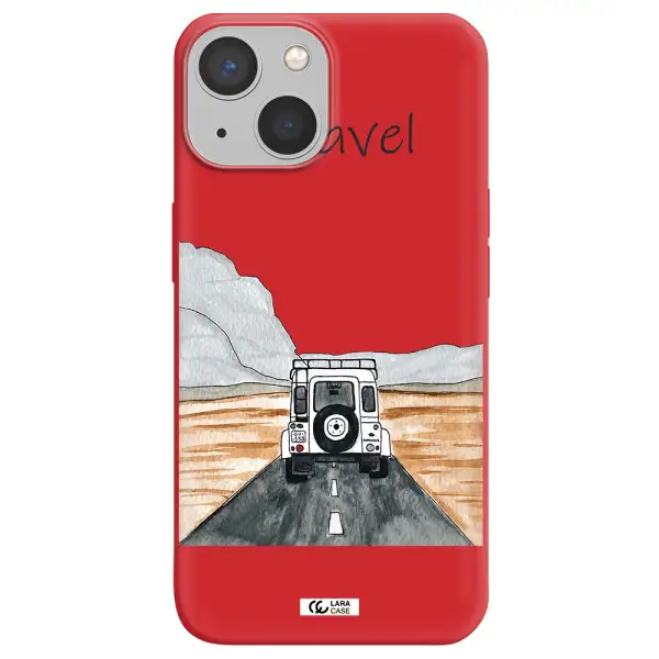 Off-Road Travel Apple iPhone 13 Silicone Imperial Red Case
