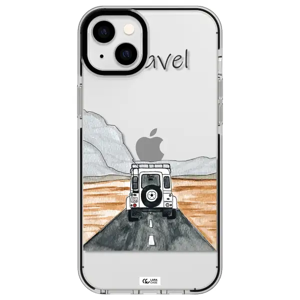 Off-Road Travel Apple iPhone 14 plus impact black border Case
