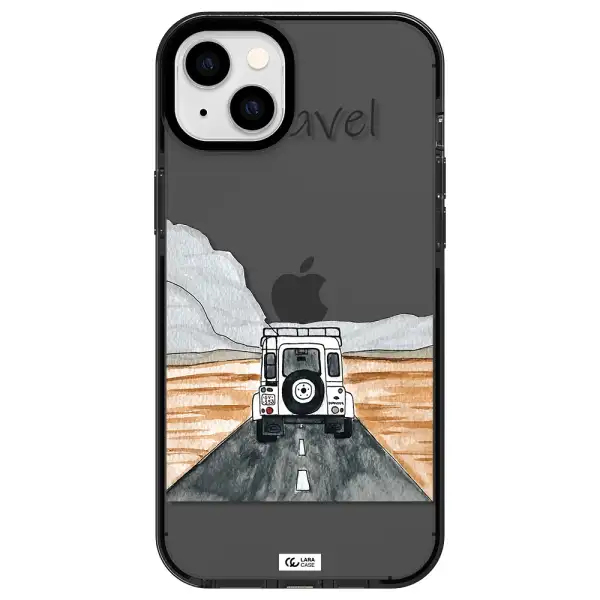 Off-Road Travel Apple iPhone 14 plus impact Smoke Black Case