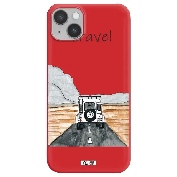 Off-Road Travel Apple iPhone 14 plus Silicone Imperial Red Case