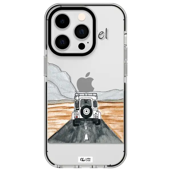 Off-Road Travel Apple iPhone 14 pro impact black border Case