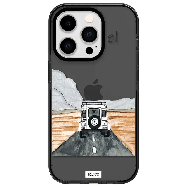 Off-Road Travel Apple iPhone 14 pro impact Smoke Black Case