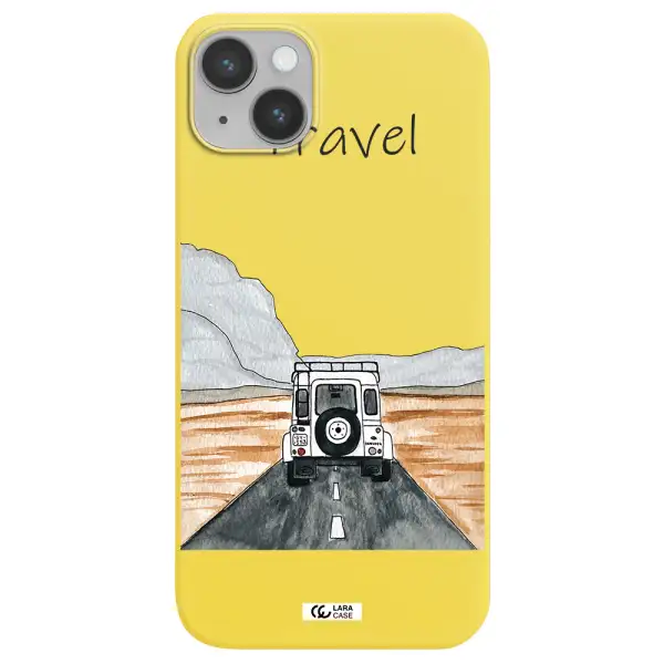 Off-Road Travel Apple iPhone 14 Silicone canary yellow Case