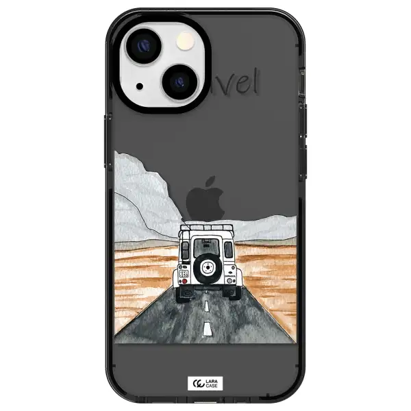 Off-Road Travel Apple iPhone 15 impact Smoke Black Case