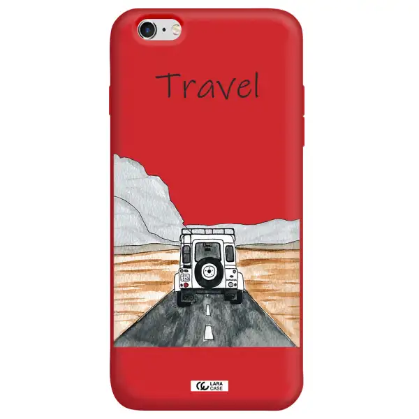 Off-Road Travel Apple iPhone 6S Silicone Imperial Red Case