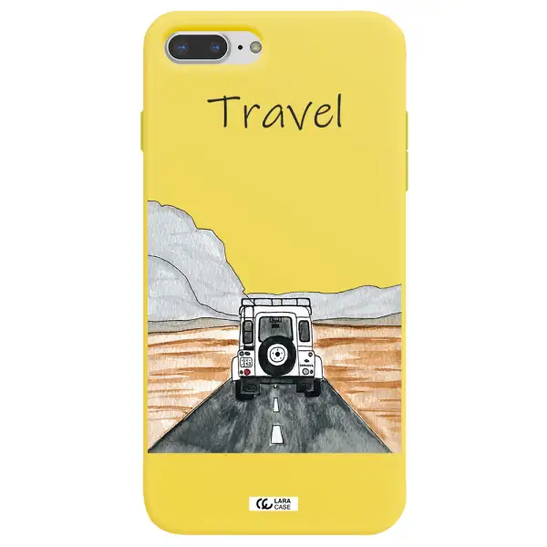 Off-Road Travel Apple iPhone 7 plus Silicone canary yellow Case