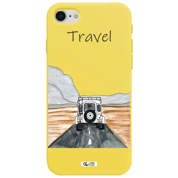 Off-Road Travel Apple iPhone se 2020 Silicone canary yellow Case