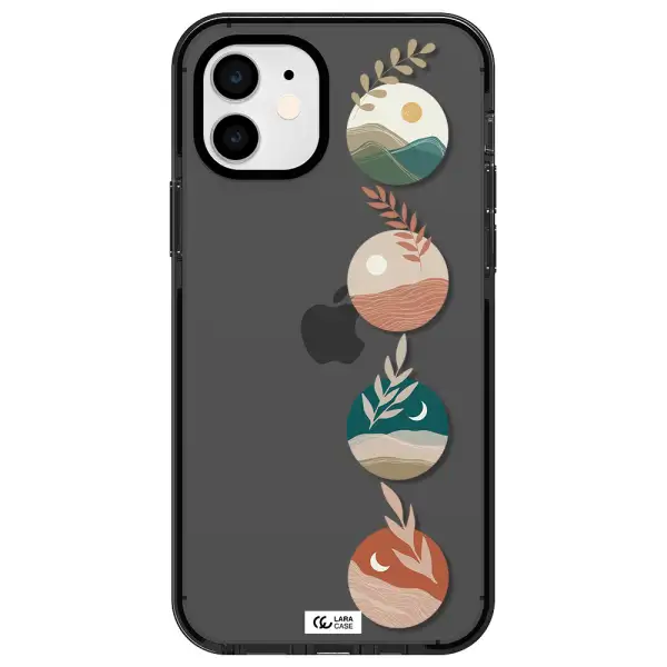 Natural Landscape Apple iPhone 11 impact Smoke Black Case