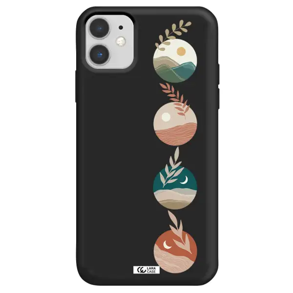 Natural Landscape Apple iPhone 11 Silicone black Case