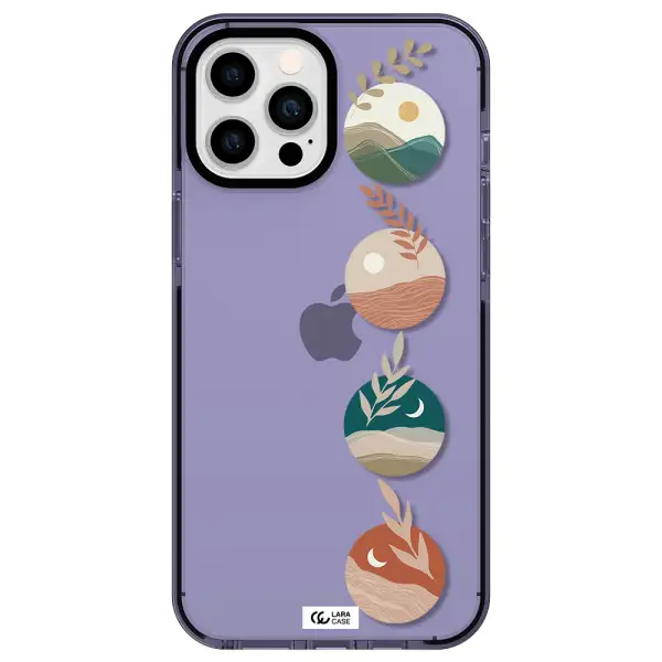 Natural Landscape Apple iPhone 12 pro max impact Lilac Case