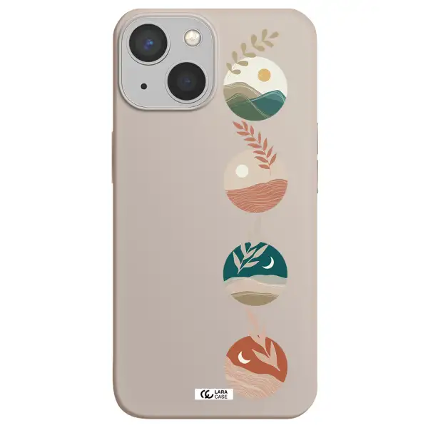 Natural Landscape Apple iPhone 13 mini Silicone Stone Case