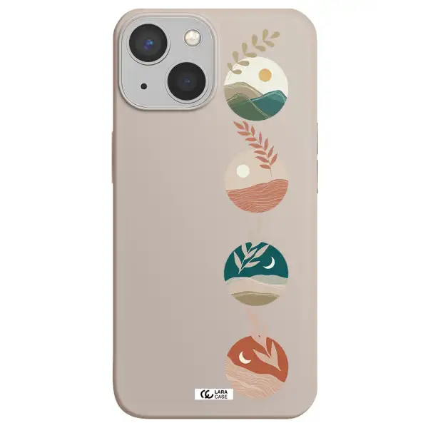 Natural Landscape Apple iPhone 13 Silicone Stone Case