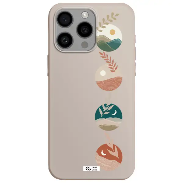 Natural Landscape Apple Iphone 15 Pro max Silicone Stone Case