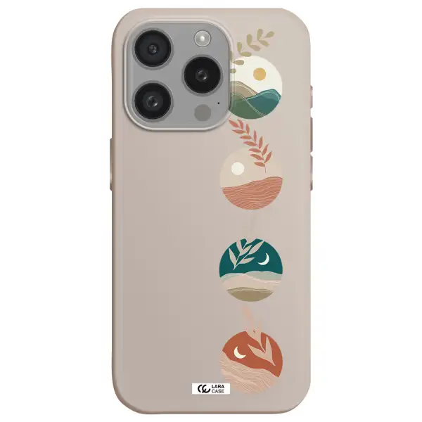 Natural Landscape Apple Iphone 15 Pro Silicone Stone Case