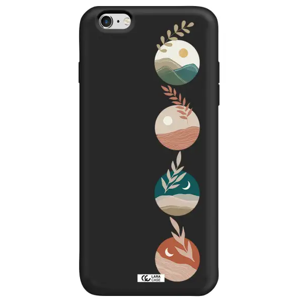 Natural Landscape Apple iPhone 6 plus Silicone black Case