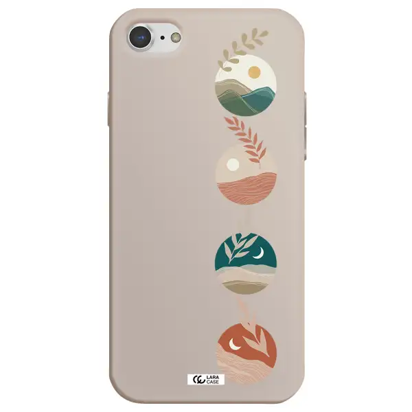 Natural Landscape Apple iPhone 8 Silicone Stone Case