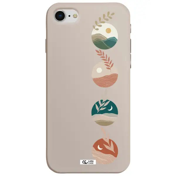 Natural Landscape Apple iPhone se 2020 Silicone Stone Case
