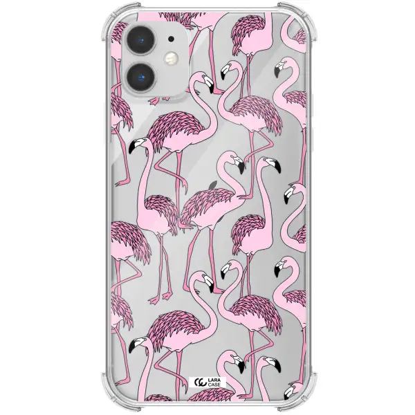 Flamingo Apple iPhone 11 Clear PC Case