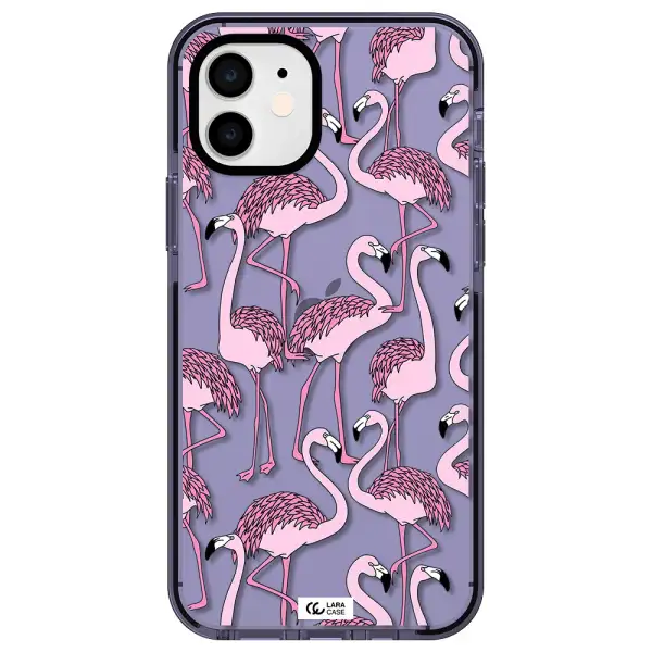 Flamingo Apple iPhone 11 impact Lilac Case
