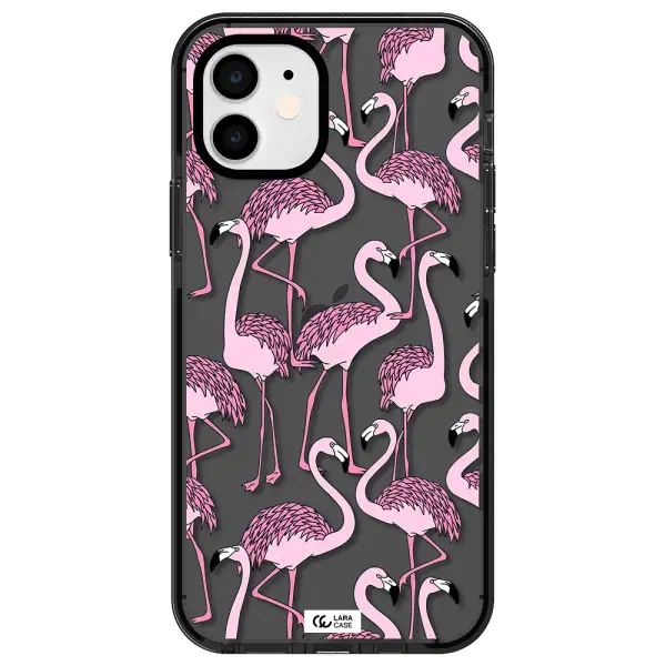 Flamingo Apple iPhone 11 impact Smoke Black Case