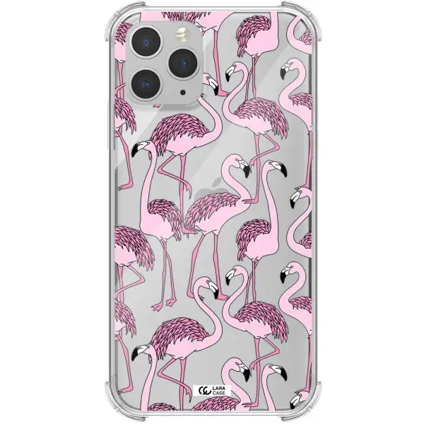Flamingo Apple iPhone 11 pro max Clear PC Case