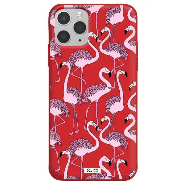 Flamingo Apple iPhone 11 pro Silicone Imperial Red Case