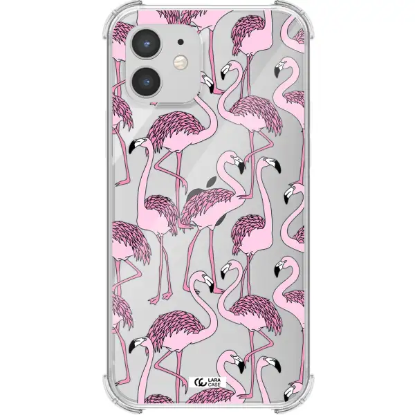 Flamingo Apple iPhone 12 mini Clear PC Case