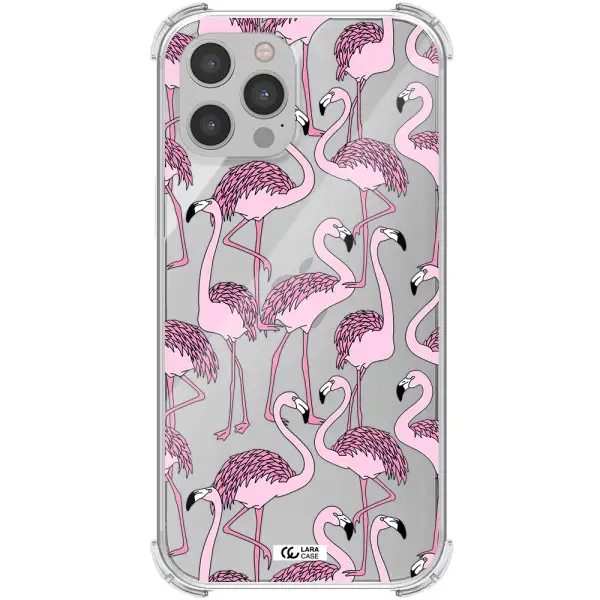Flamingo Apple iPhone 12 pro Clear PC Case