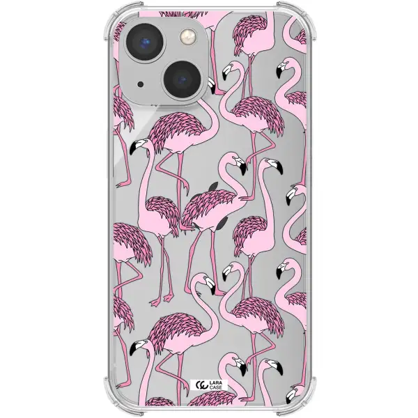 Flamingo Apple iPhone 13 Clear PC Case