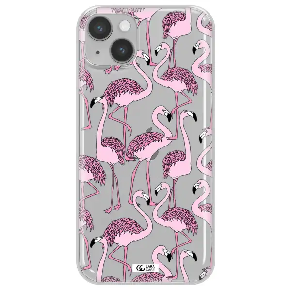 Flamingo Apple iPhone 14 plus Clear TPU Case