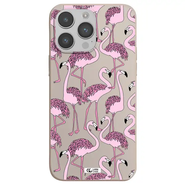 Flamingo Apple iPhone 14 pro max Silicone Stone Case