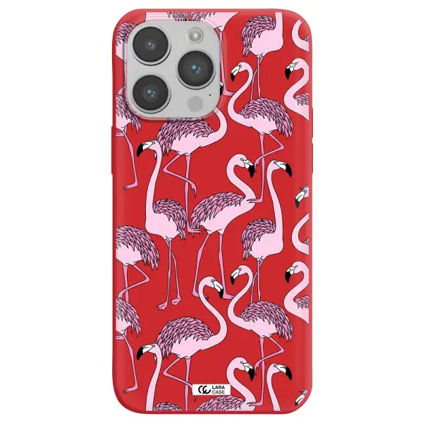 Flamingo Apple iPhone 14 pro Silicone Imperial Red Case