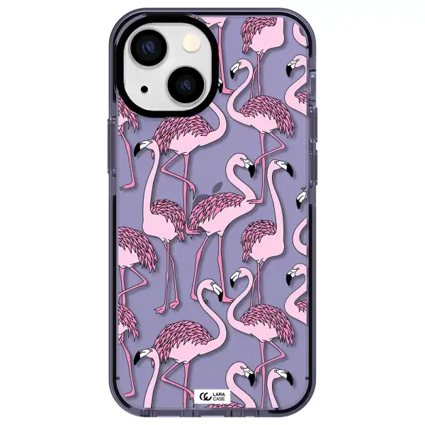 Flamingo Apple iPhone 15 Plus impact Lilac Case