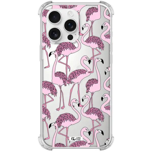 Flamingo Apple Iphone 16 Pro Max Clear Pc Case