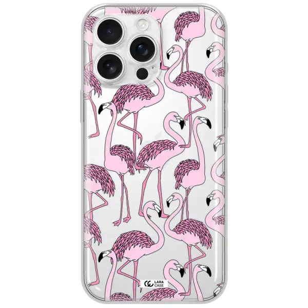 Flamingo Apple Iphone 16 Pro Max Clear Tpu Case