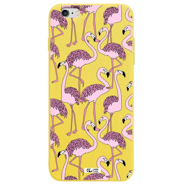 Flamingo Apple iPhone 6 plus Silicone canary yellow Case