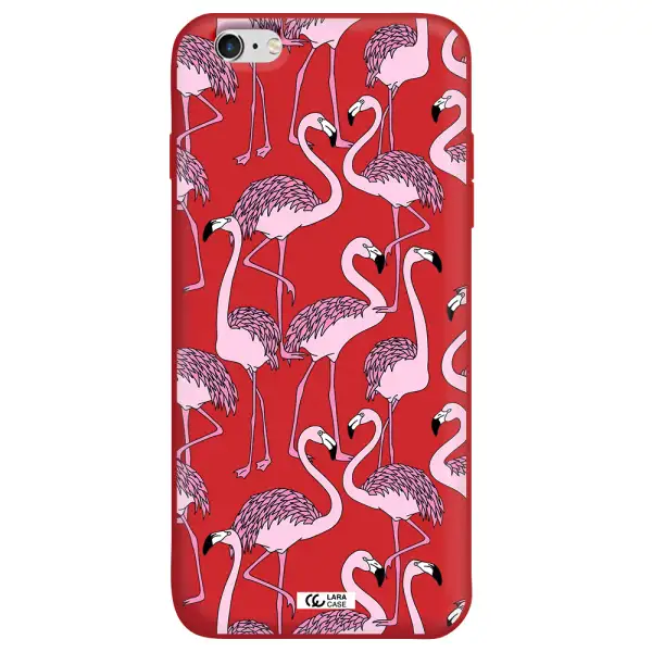 Flamingo Apple iPhone 6 plus Silicone Imperial Red Case