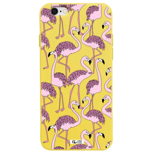 Flamingo Apple iPhone 6 Silicone canary yellow Case