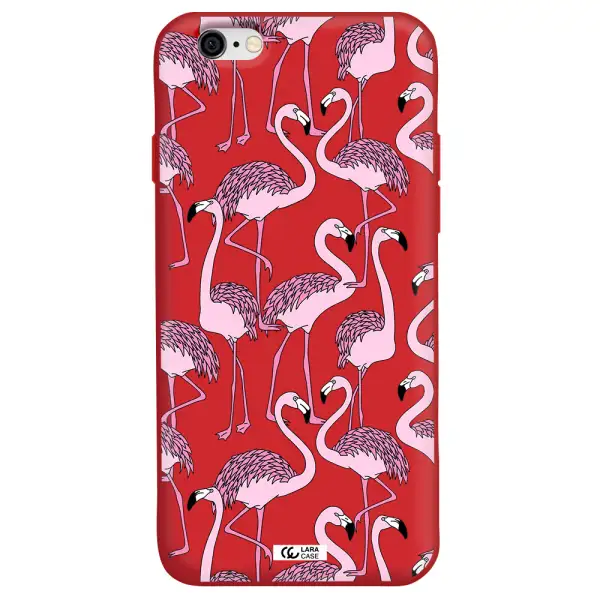 Flamingo Apple iPhone 6 Silicone Imperial Red Case