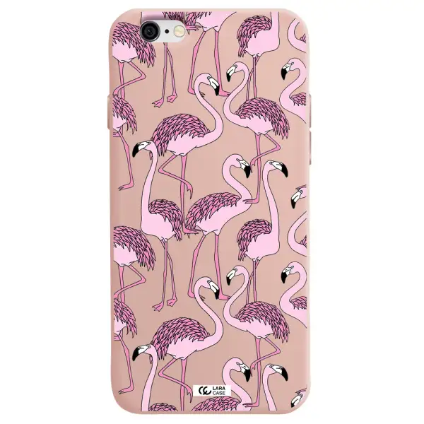 Flamingo Apple iPhone 6 Silicone pastel pink Case