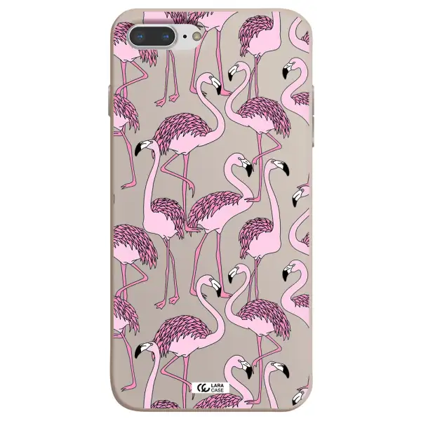 Flamingo Apple iPhone 7 plus Silicone Stone Case