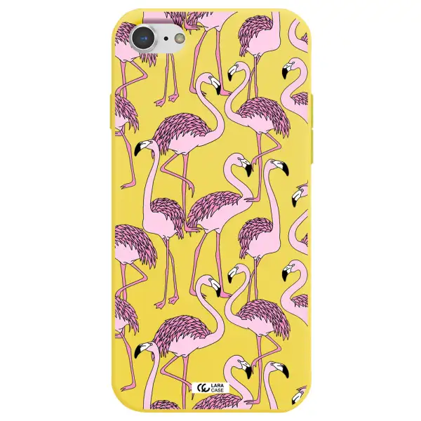 Flamingo Apple iPhone 7 Silicone canary yellow Case