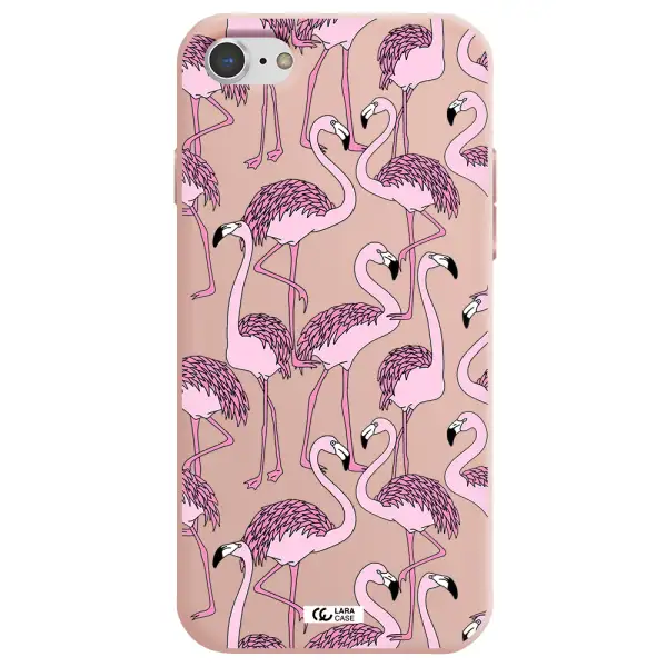 Flamingo Apple iPhone 7 Silicone pastel pink Case