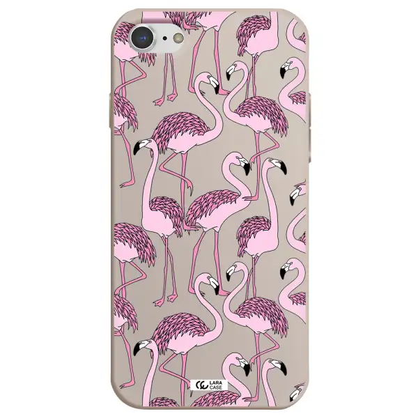 Flamingo Apple iPhone 7 Silicone Stone Case