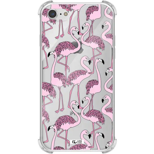 Flamingo Apple iPhone 8 Clear PC Case