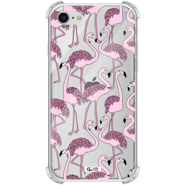 Flamingo Apple iPhone se 2020 Clear PC Case