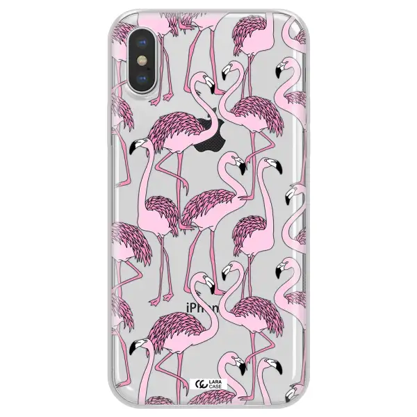Flamingo Apple iPhone XS max Clear TPU Case