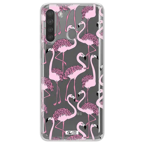 Flamingo Samsung A21 Clear TPU Case