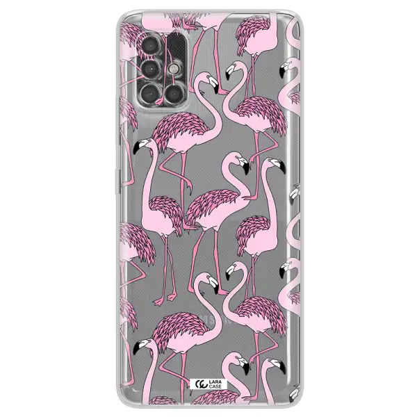 Flamingo Samsung A40S Clear Tpu Case
