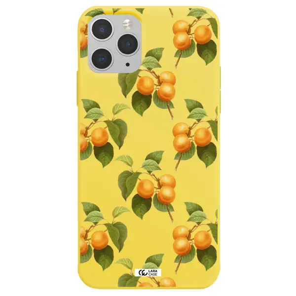Apricot Apple iPhone 11 pro max Silicone canary yellow Case